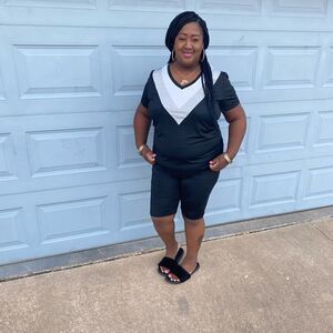 Lexi’s Plus SizeV-Neck Jogger Set